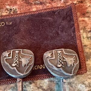 Texas Themed Bronze Cufflinks